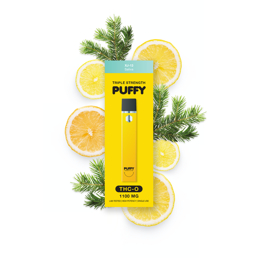 TRIPLE STRENGTH PUFFY THC-O 1100 MG FLAVOR STRAIN XJ-13