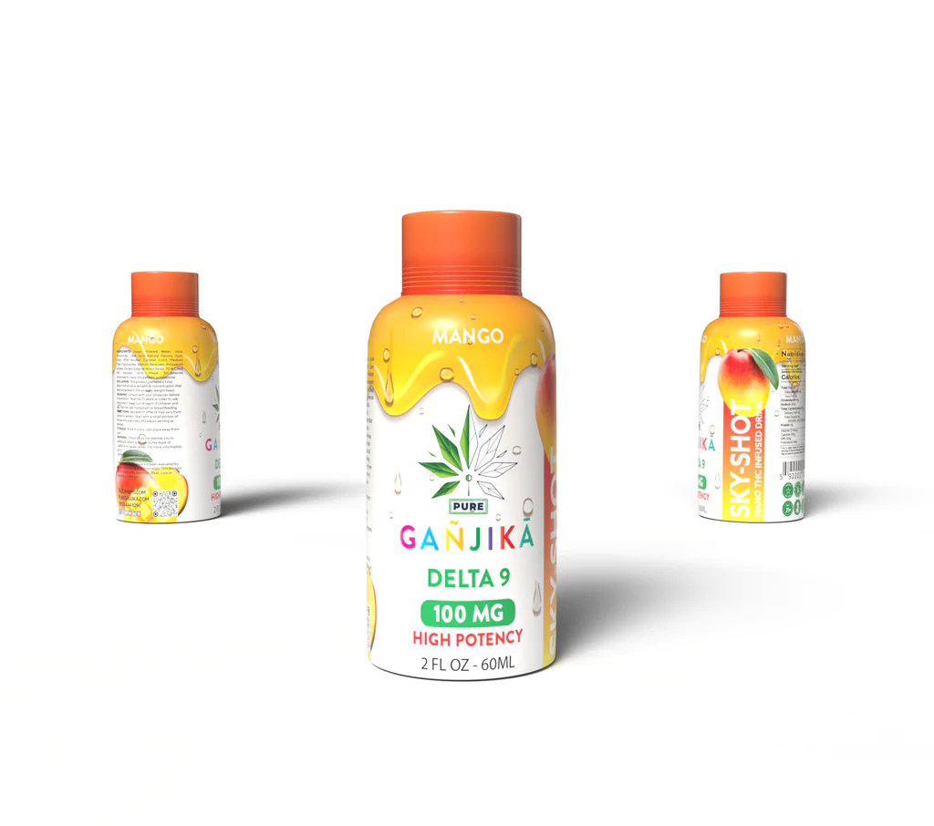 GANJIKA SKY-SHOT CANNABIS INFUSED 100MG HIGH POTENTCY BEVERAGE