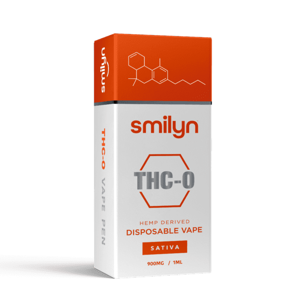 Smilyn, THC-O, Disposable Vape, 900Mg, Hemp Derived, Sativa, Amnesia Haze