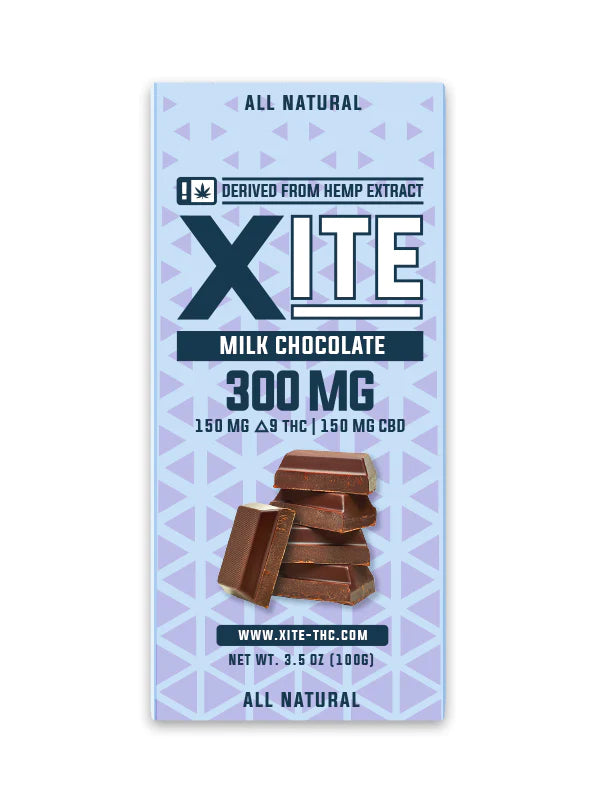 xite milk chocolate bar 300mg