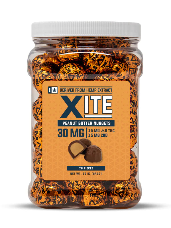 xcite THC peanut butter nuggets