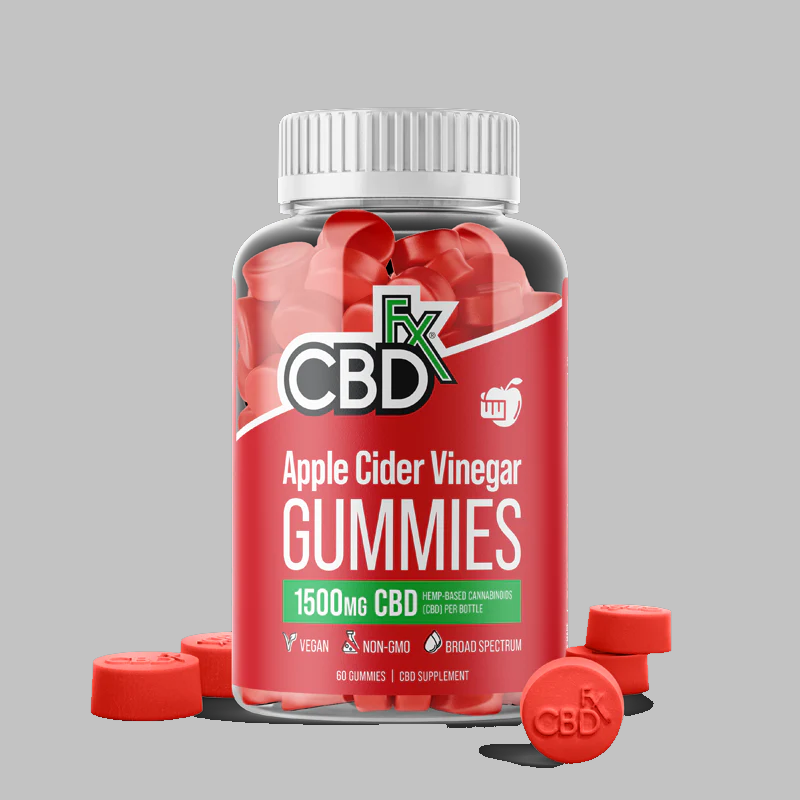 Apple Cider Vinegar  broad spectrum CBD Gummies 1500mg
