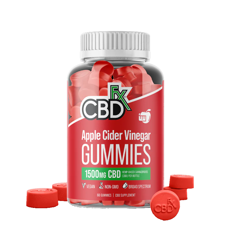 CBD FX Apple Cider Vinegar CBD Gummies 1500mg
