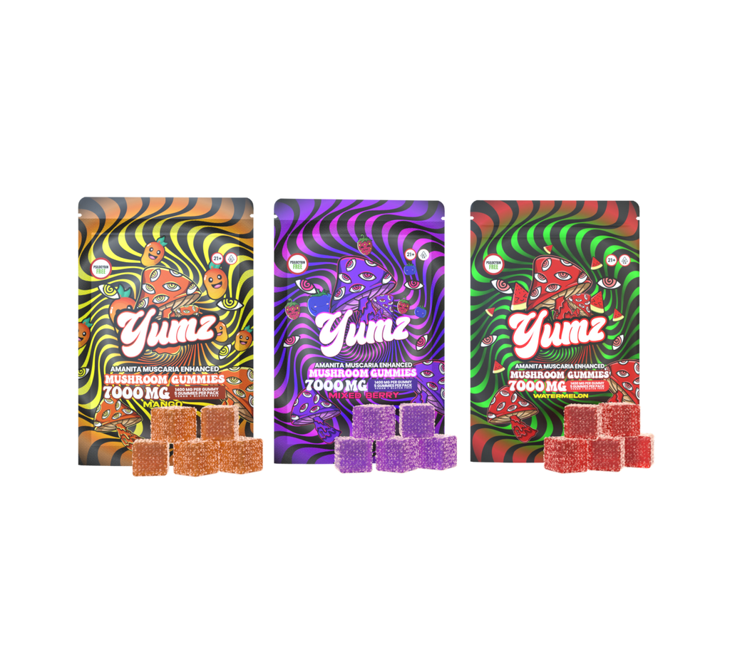 Yumz Amanita Muscaria Mushroom Gummies Ibotenic Acid Free
