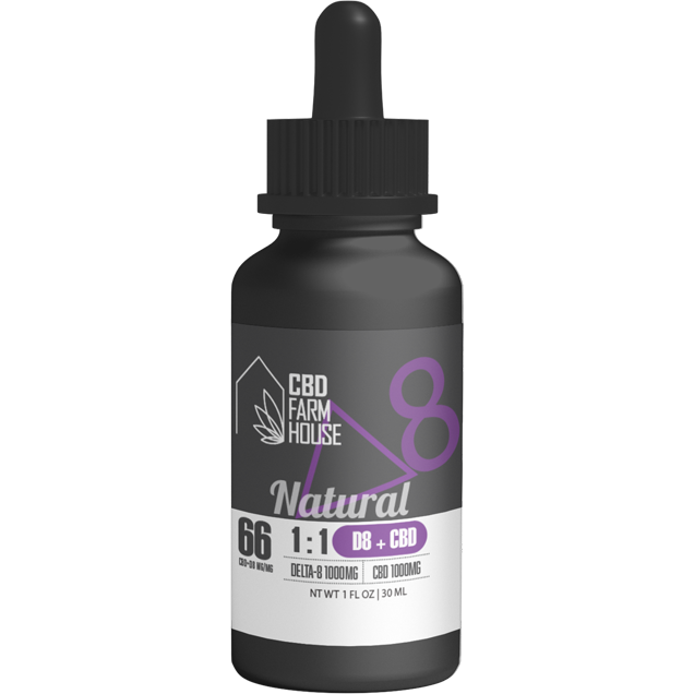 cbd Farmhouse 1:1 Delta 8 cbd Tincture 1000mg Natural