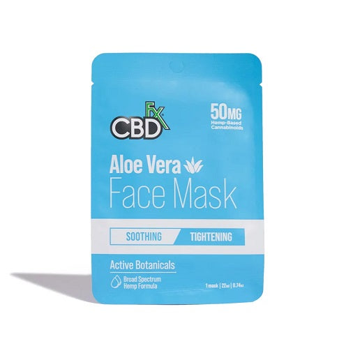 CBDfx Broad Spectrum Aloe Vera CBD Face Mask 50MG