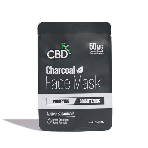 CBDfx Broad Spectrum Charcoal CBD Face Mask 50MG