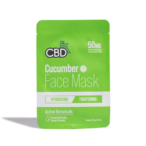 CBDfx Broad Spectrum Cucumber CBD Face Mask 50MG
