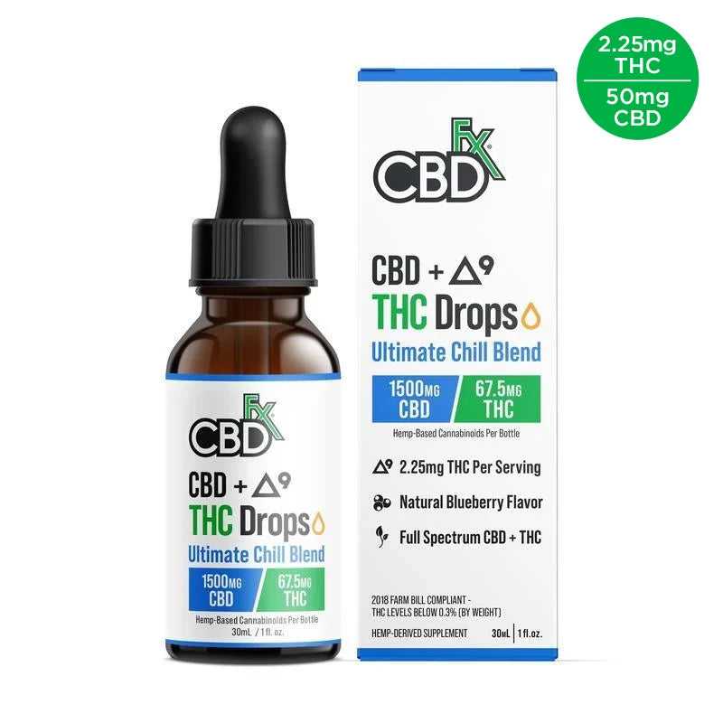 CBDfx CBD THC Drops Ultimate Chill Blend