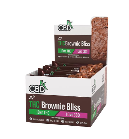 CBDfx THC and CBD brownie