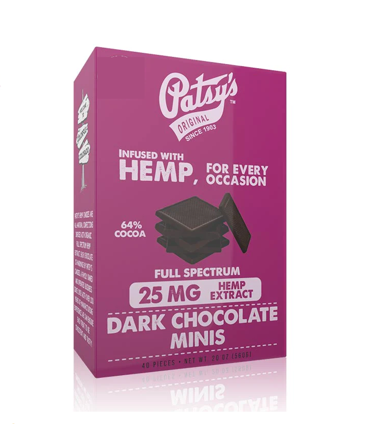 Patsy's Dark Chocolate Minis Vegan THC 25mg