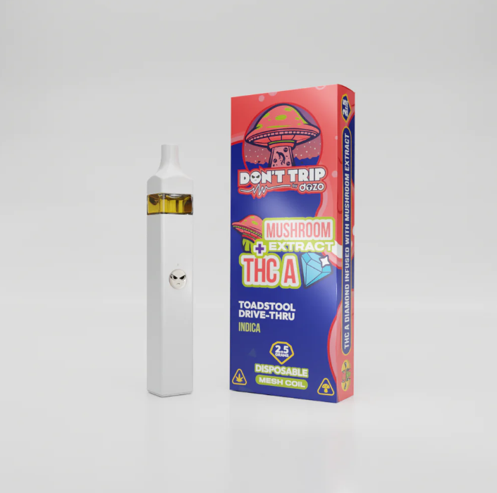 Dozo Don't Trip Mushroom Gummy Plus THC-A Vape Mesh Coil