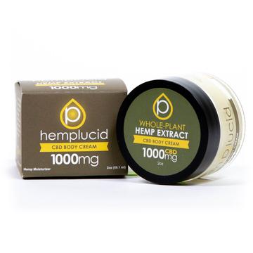 Hemplucid Full Spectrum CBD Body Cream 1000mg 2 ounce