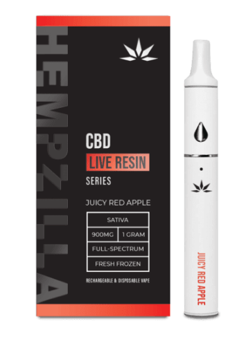 Hempzilla Live resin 1gram disposable vape