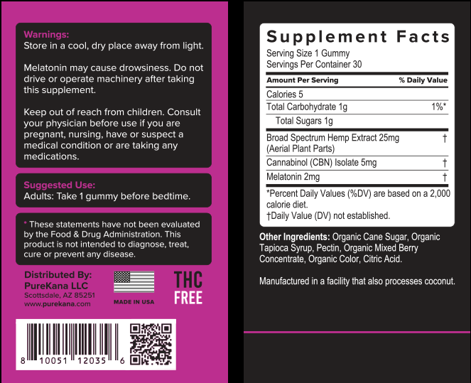 Pure kana cbd and cbn gummies