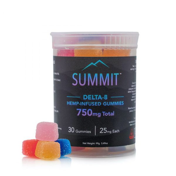 SUMMIT DELTA 8 HEMP INFUSED GUMMIES 750MG 25MG EACH