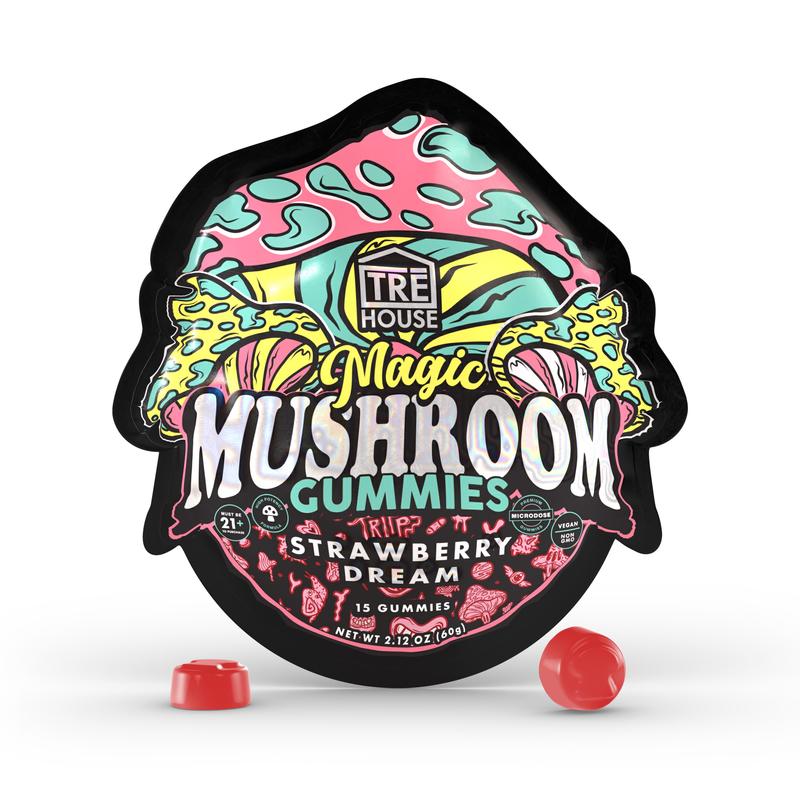 Tre House Magic Mushroom Gummies Strawberry Dream