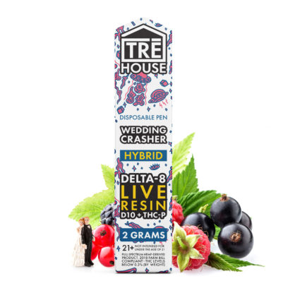 Tre house hybrid Delta 8 Live Resin THC-P pen