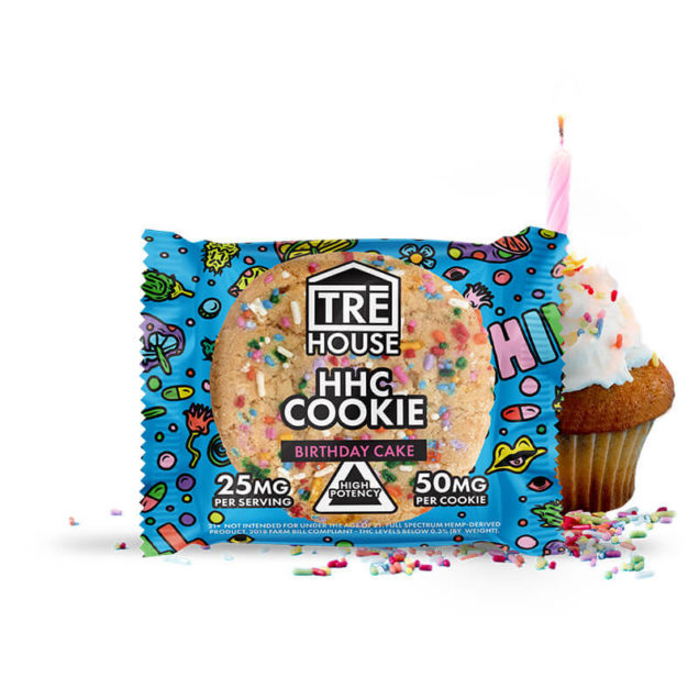 TREHOUSE HHC BIRTHDAY CAKE COOKIE  50mg HIGH POTENCY