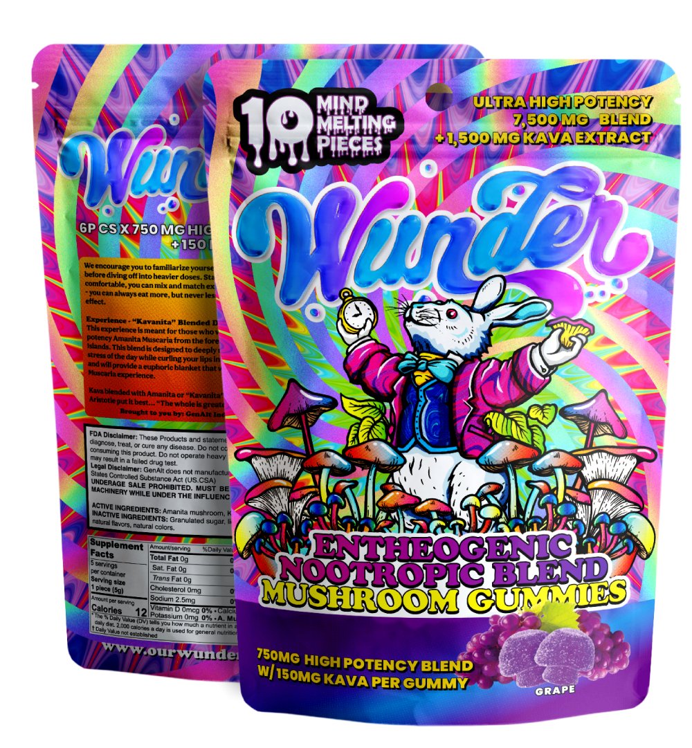 Wunder Entheogenic Nootropic Blend Mushroom Gummies